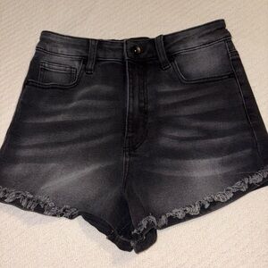 Kendall & Kylie Black “The Drifter High Rise” Shorts Women’s 7/28